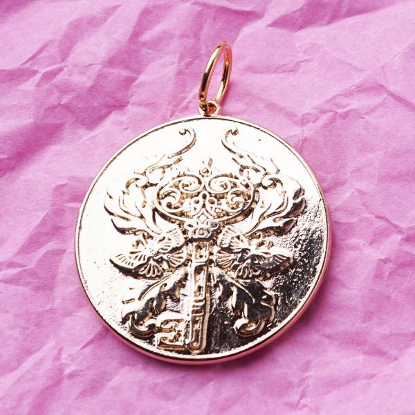 Talisman Biene, vergoldet mit 24K Feingold, Amulett L